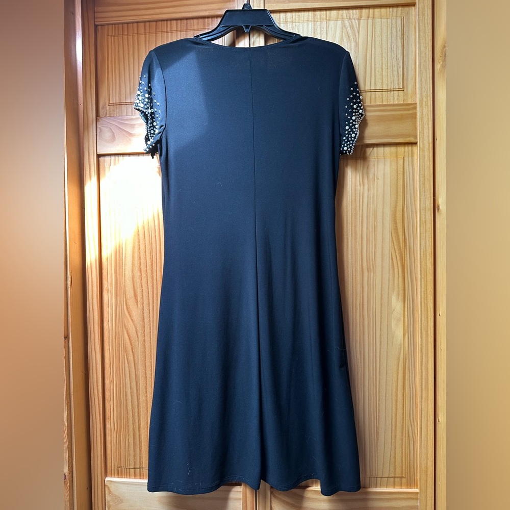 Nik and Nash Black Dress with Pearl Sleeves - Picture 5 of 5